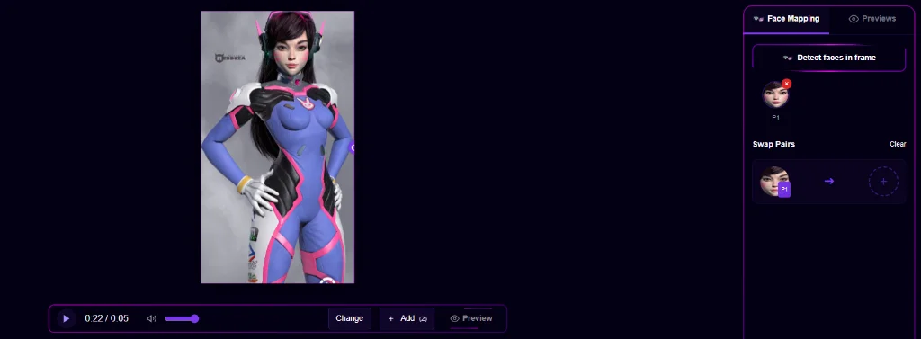 Face Mapping Sidebar