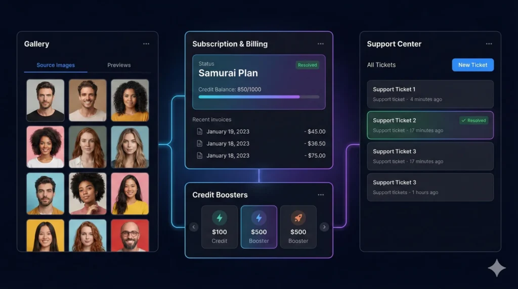 iSamurai Account & Support Guide: Managing Your Gallery, Subscriptions & Help Tickets