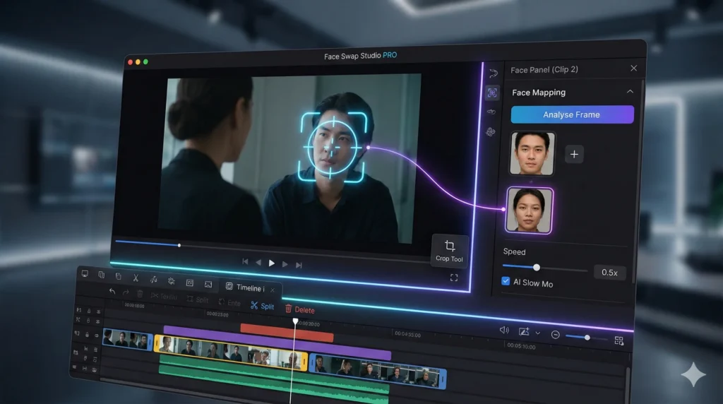 Face Swap Studio PRO: The Ultimate Guide to Timeline Editing & Dynamic Swapping