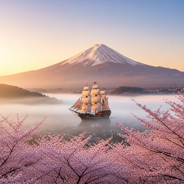 Nach dem KI-Inpainting: ein von iSamurai Imagine zur Szene hinzugef&uuml;gtes Schiff
